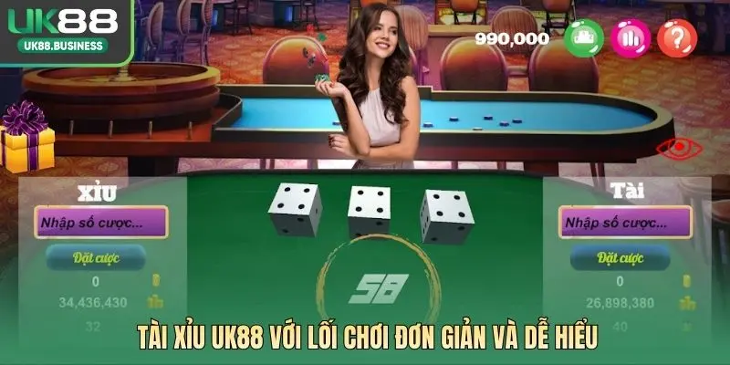Tài Xỉu UK88 với lối chơi đơn giản và dễ hiểu